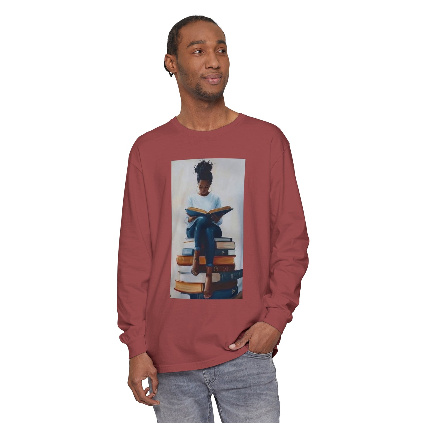 Unisex Garment-dyed Long Sleeve T-Shirt