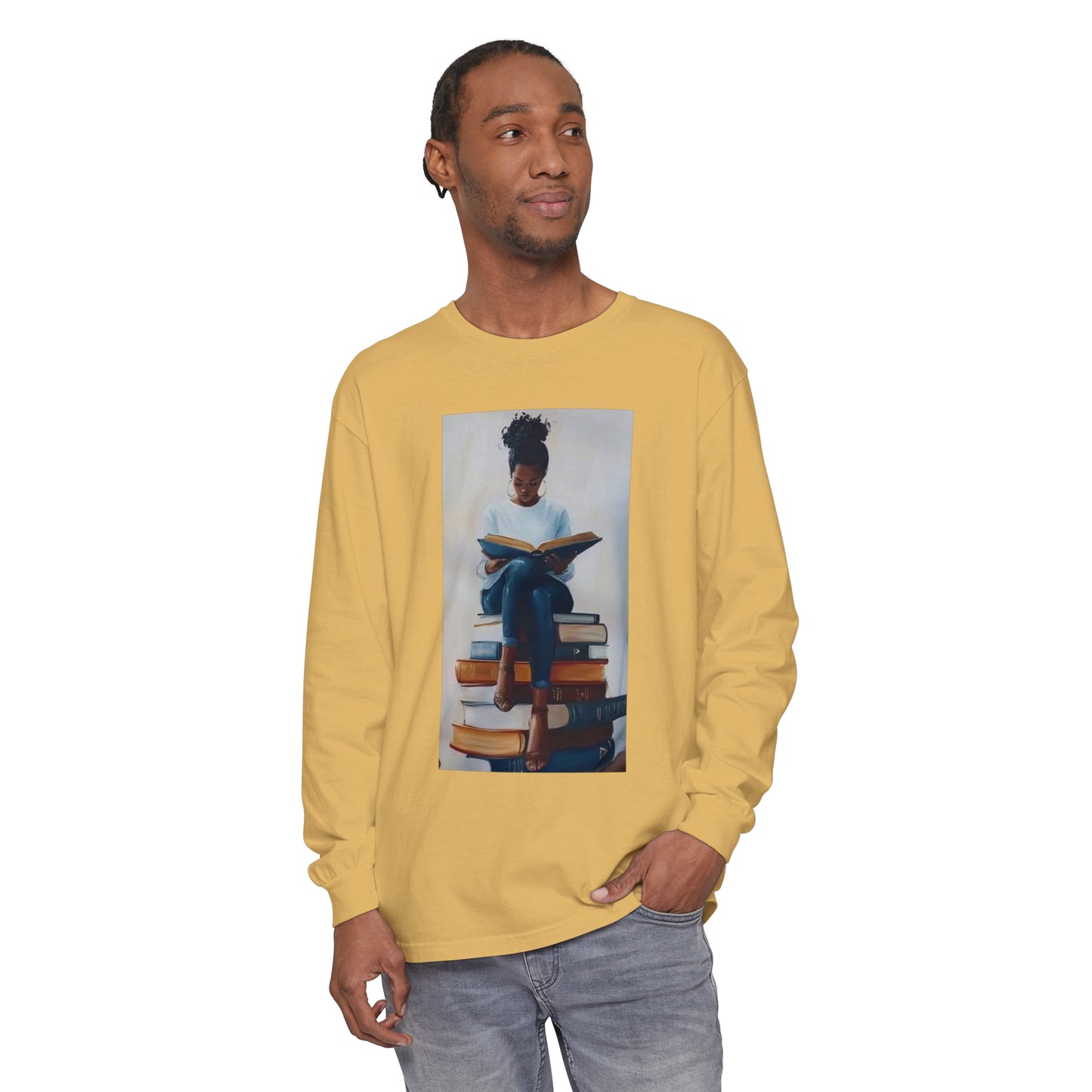 Unisex Garment-dyed Long Sleeve T-Shirt