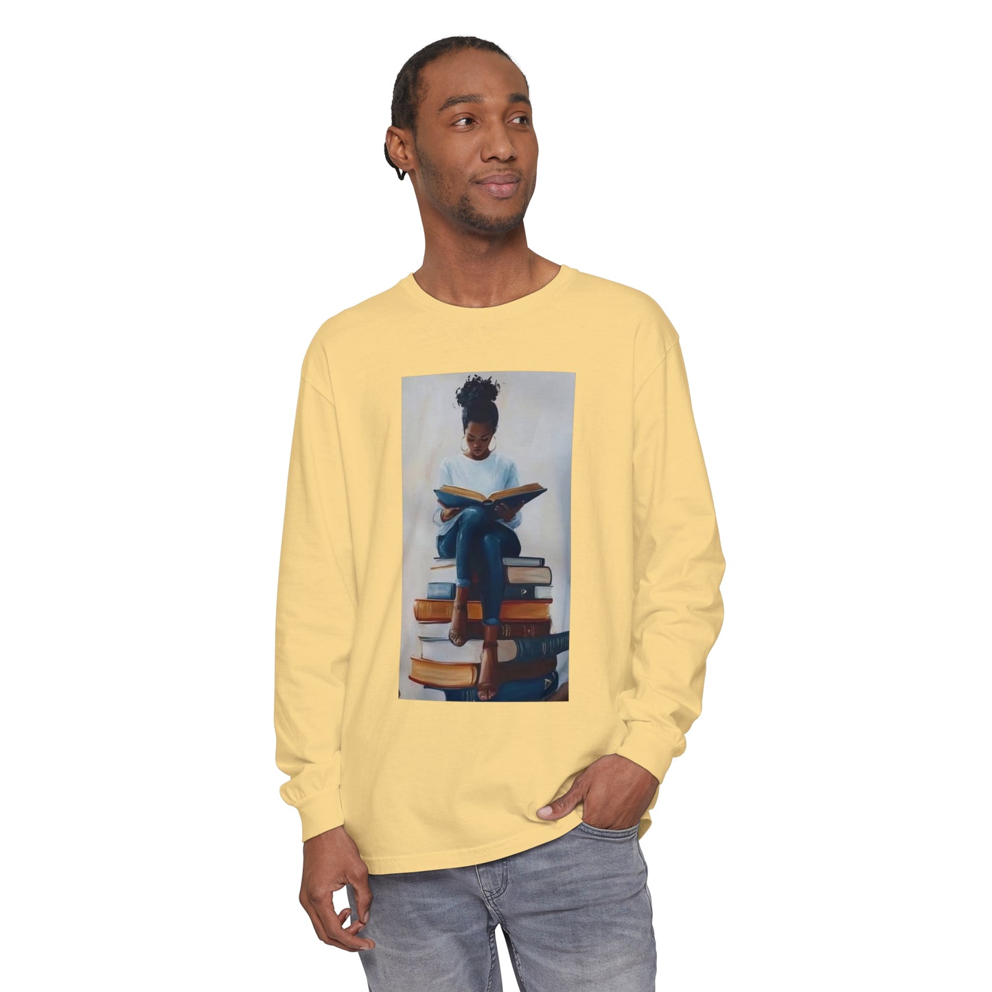 Unisex Garment-dyed Long Sleeve T-Shirt