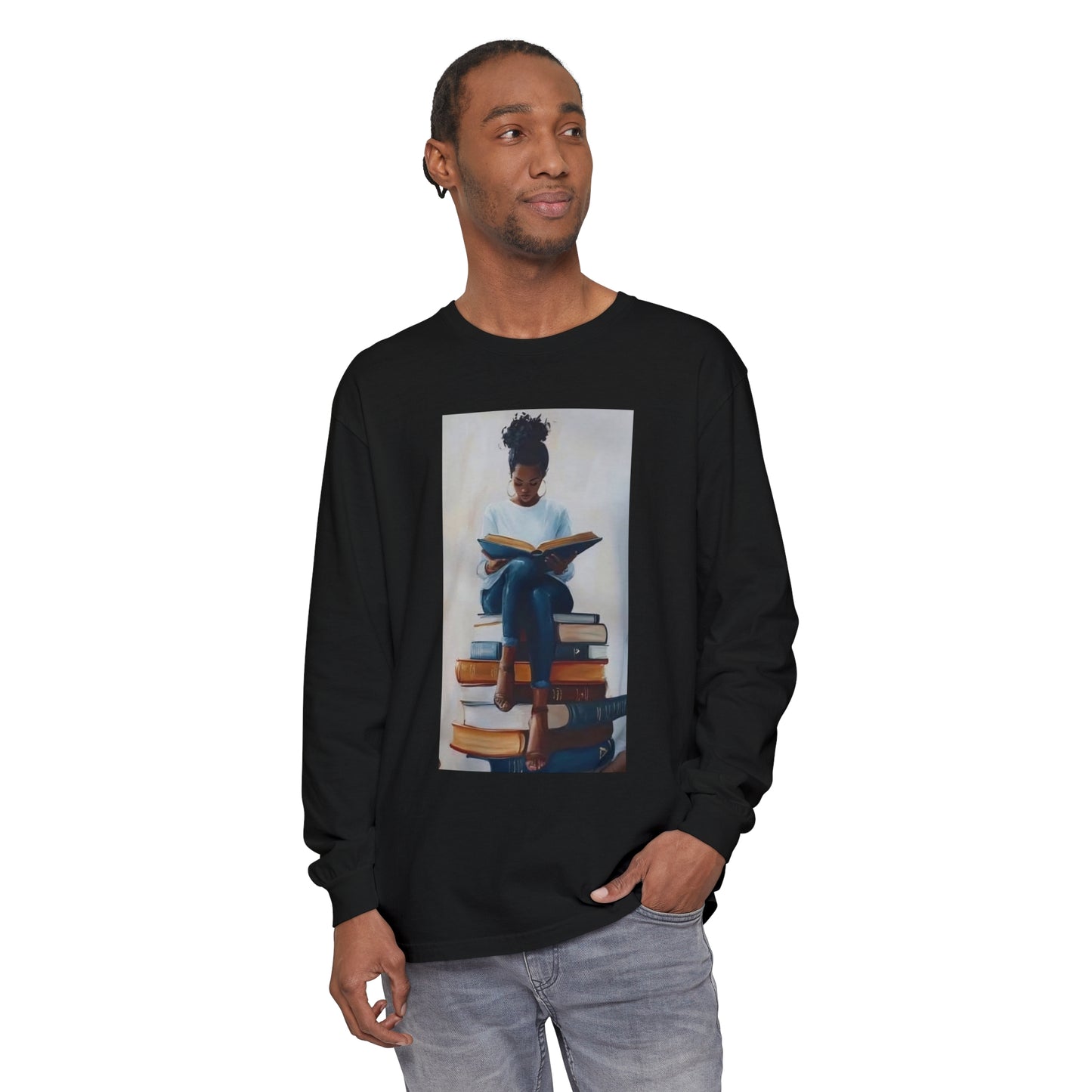 Unisex Garment-dyed Long Sleeve T-Shirt