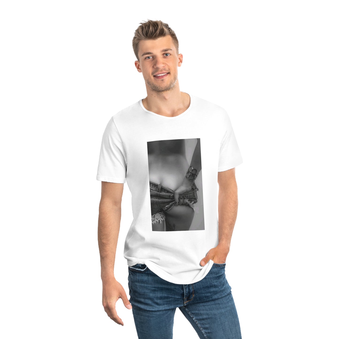 Men's Jersey Curved Hem Tee
