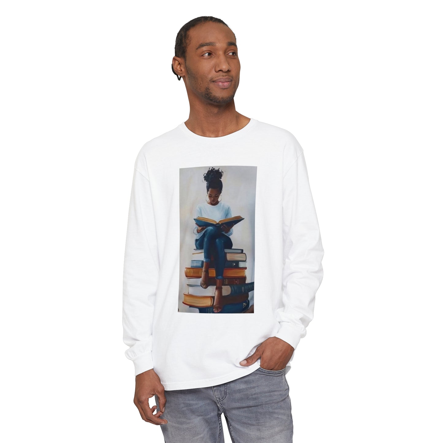 Unisex Garment-dyed Long Sleeve T-Shirt