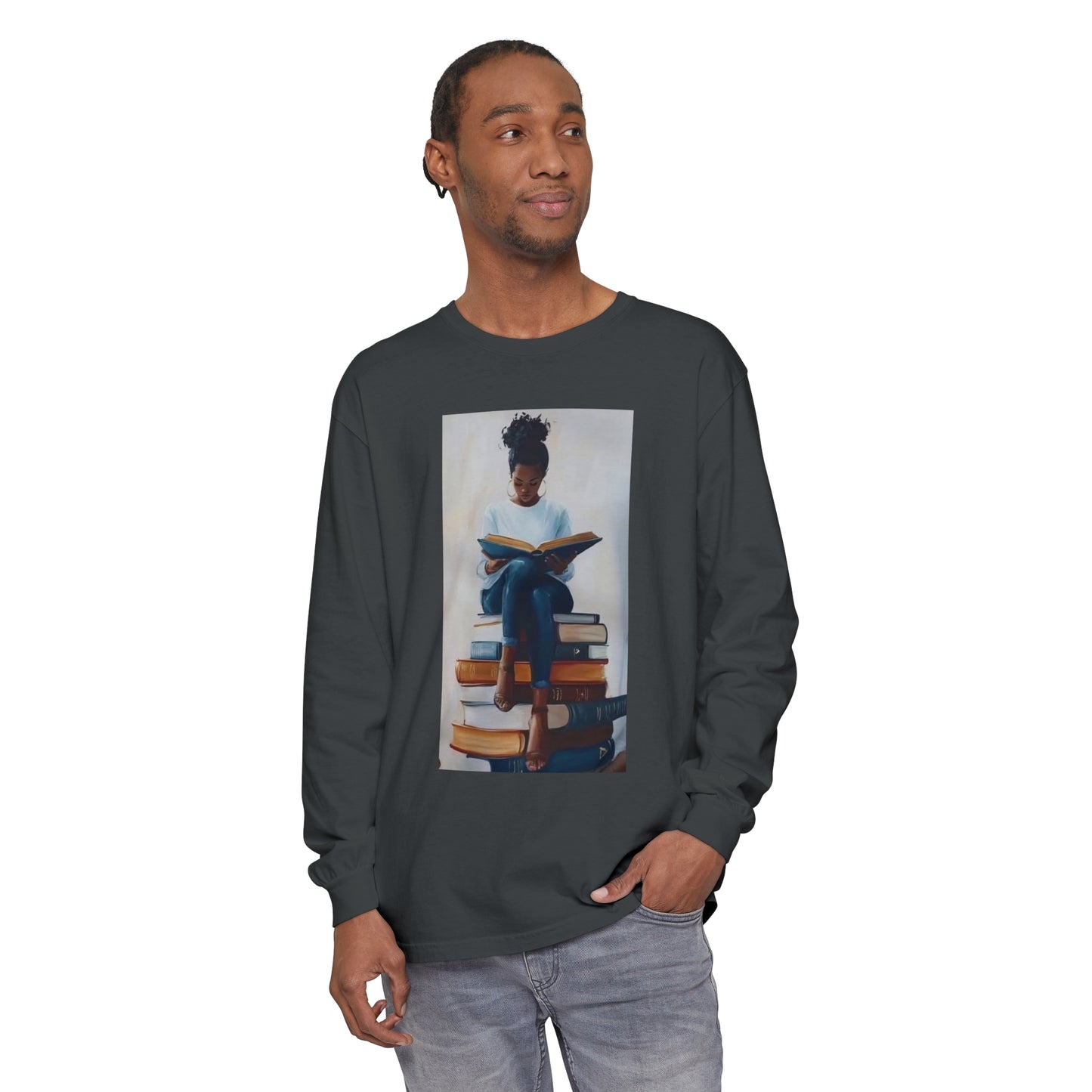 Unisex Garment-dyed Long Sleeve T-Shirt