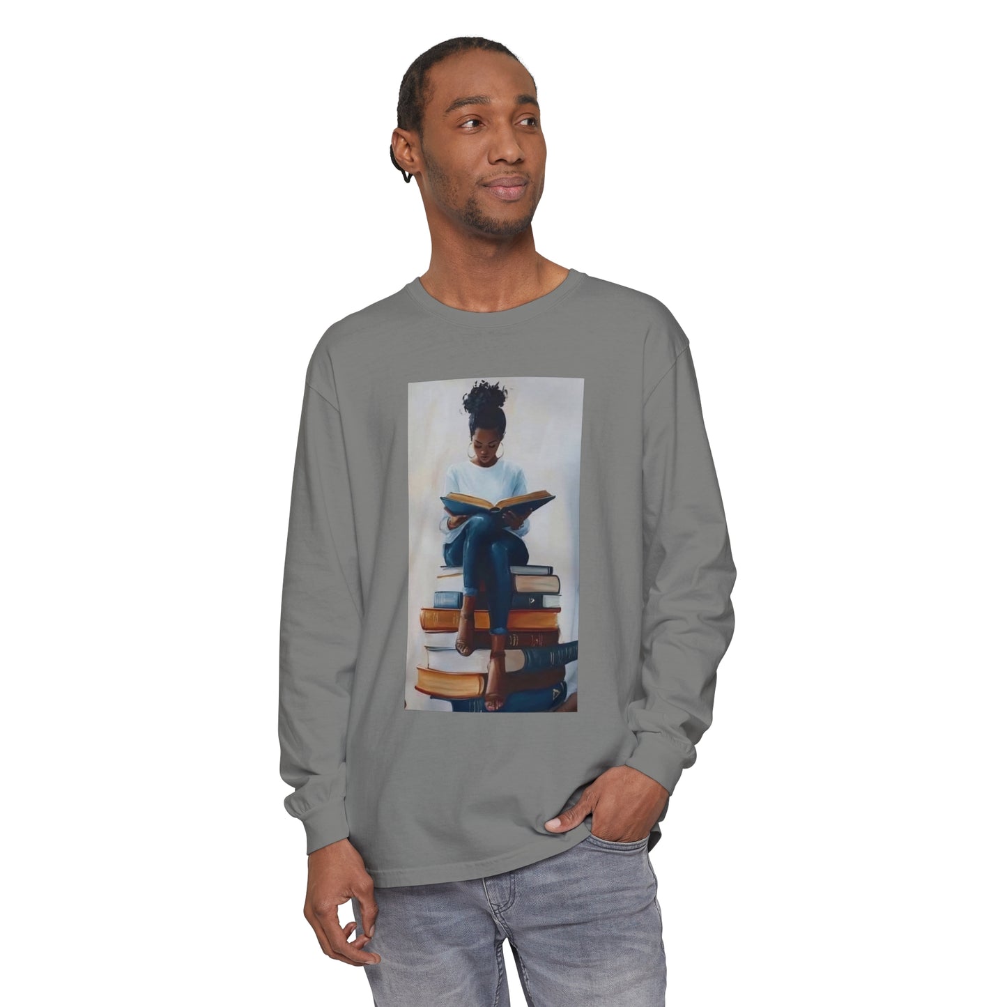 Unisex Garment-dyed Long Sleeve T-Shirt