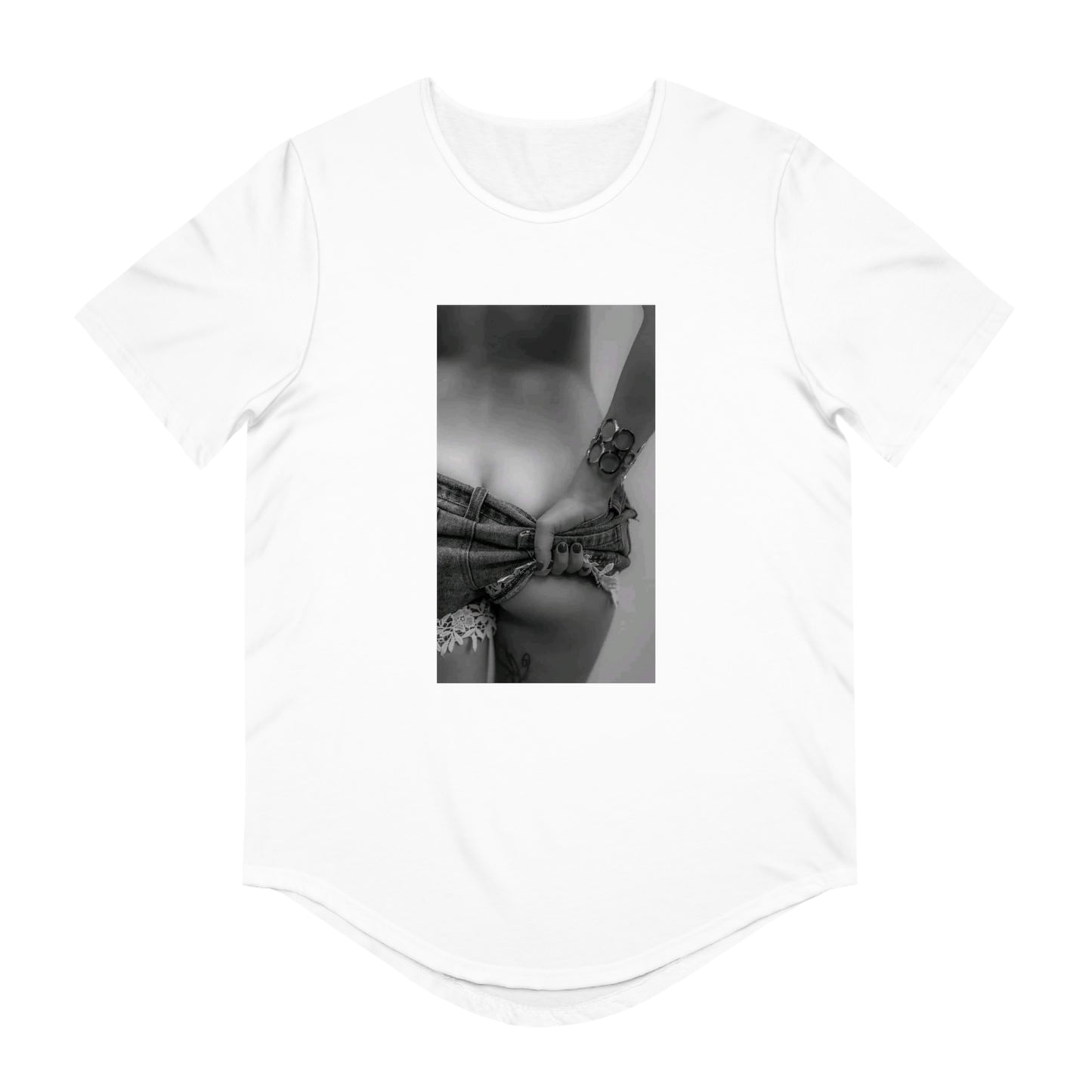 Men's Jersey Curved Hem Tee