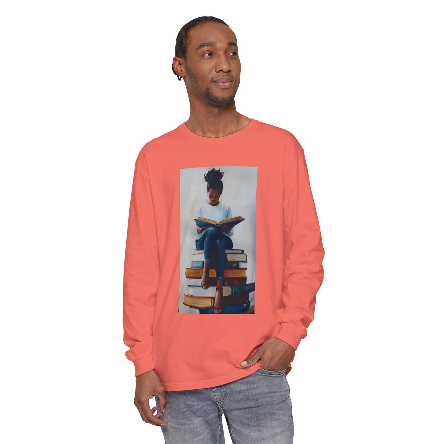 Unisex Garment-dyed Long Sleeve T-Shirt