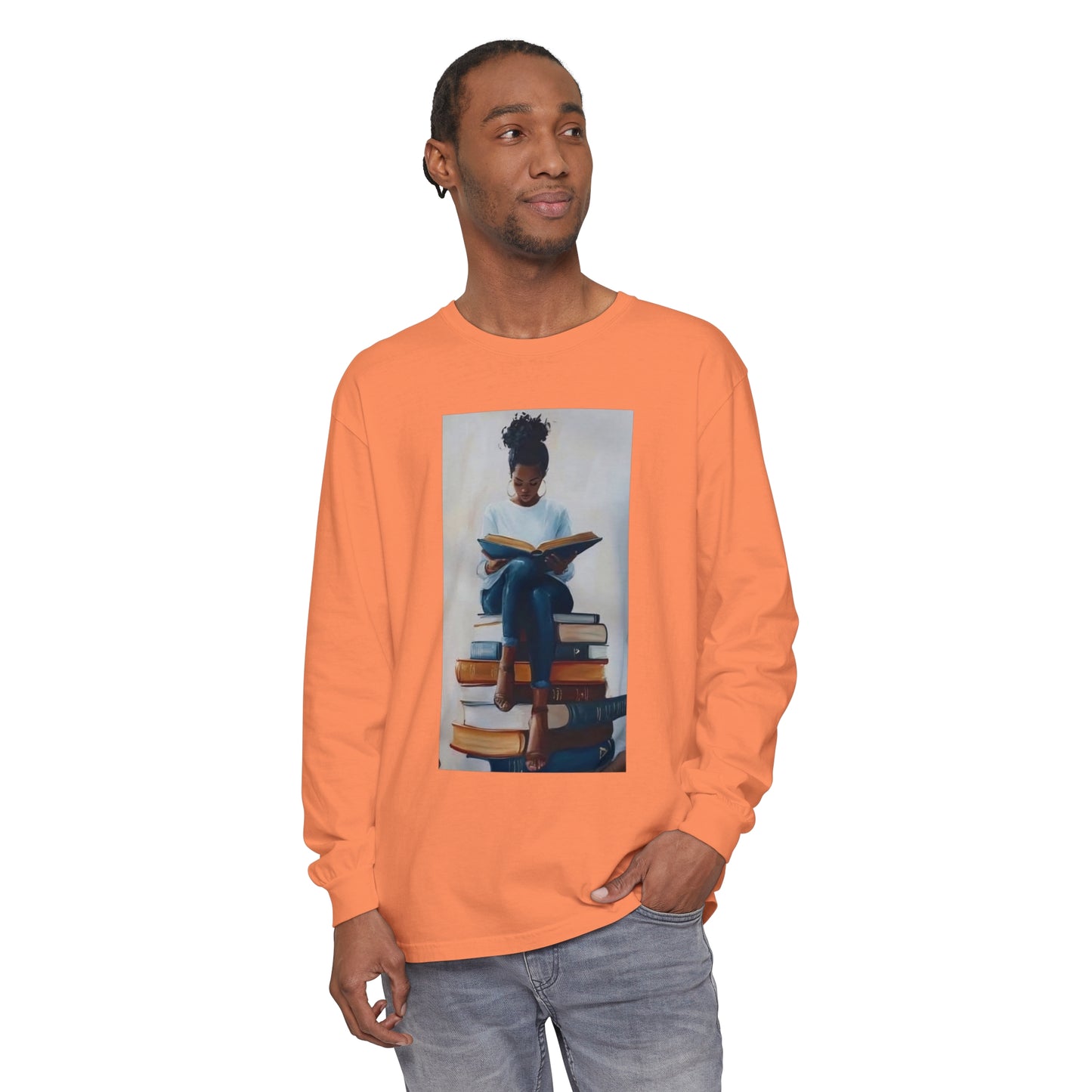 Unisex Garment-dyed Long Sleeve T-Shirt